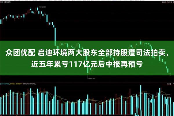 众团优配 启迪环境两大股东全部持股遭司法拍卖，近五年累亏117亿元后中报再预亏